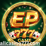 EP777 Game official logo with gold text and casino elements